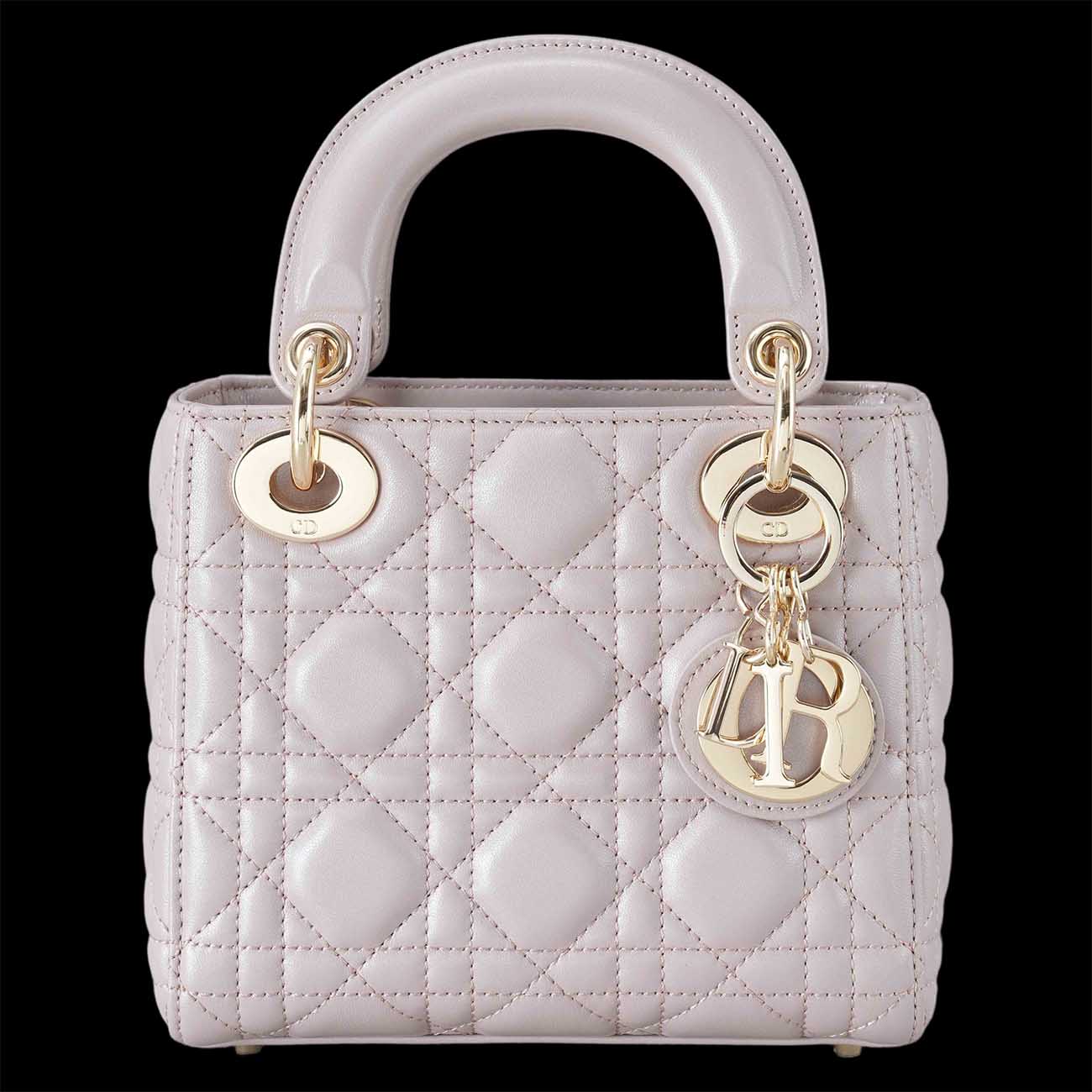 CHRISTIAN DIOR(USED)크리스찬디올 램스킨 레이디디올 미니 백